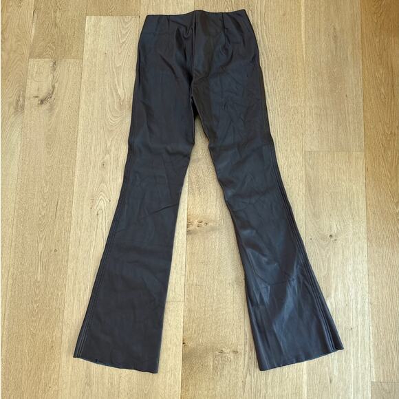 I.AM.GIA Flare Pants Faux Leather Size S Dark Brown - Picture 5 of 7